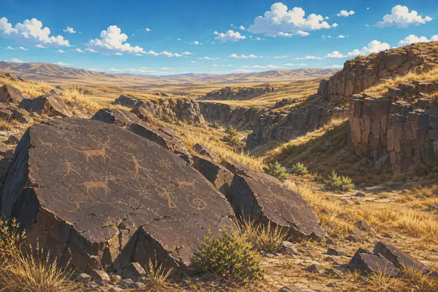 Petroglyphs of the Archaeological Landscape of Tanbalyのイメージ画像