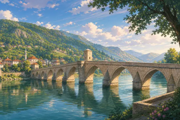 Mehmed Paša Sokolović Bridge in Višegradのイメージ画像