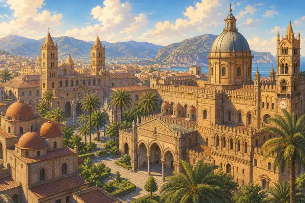 Arab-Norman Palermo and the Cathedral Churches of Cefalú and Monrealeのイメージ画像