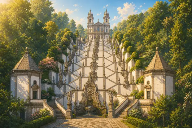 Sanctuary of Bom Jesus do Monte in Bragaのイメージ画像