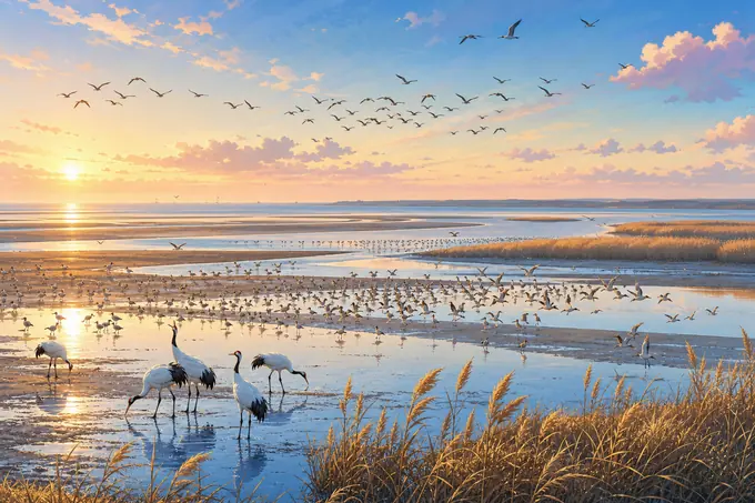 Migratory Bird Sanctuaries along the Coast of Yellow Sea-Bohai Gulf of Chinaのイメージ画像