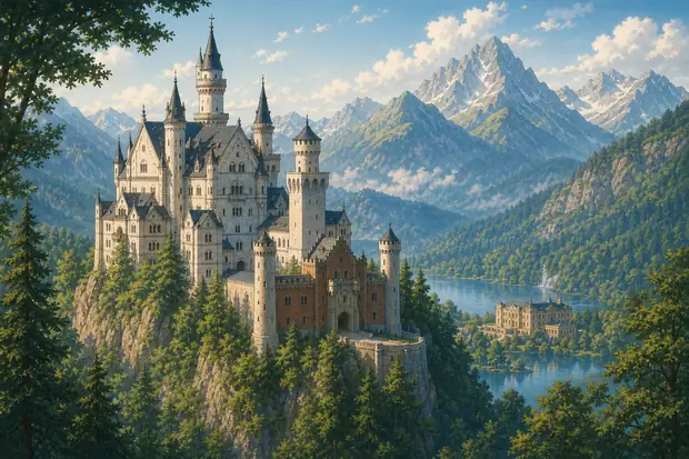 The Palaces of King Ludwig II of Bavaria: Neuschwanstein, Linderhof, Schachen and Herrenchiemseeのイメージ画像