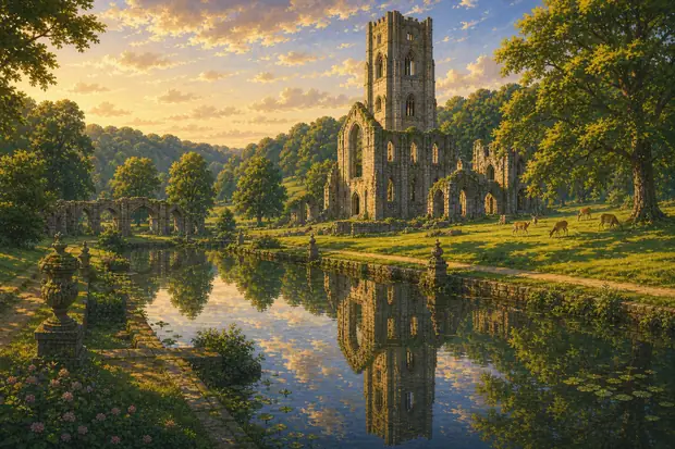 Studley Royal Park including the Ruins of Fountains Abbeyのイメージ画像