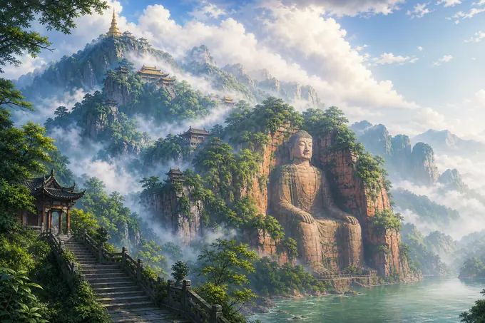 Mount Emei Scenic Area, including Leshan Giant Buddha Scenic Areaのイメージ画像